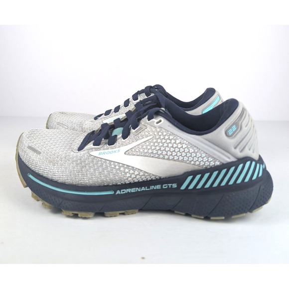 Brooks Womens Adrenaline GTS 22 1203531B036 Gray Running Shoes Sneakers Size 5.5 - Picture 4 of 10